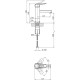 Змішувач для раковини Kroner KRM Kante C010