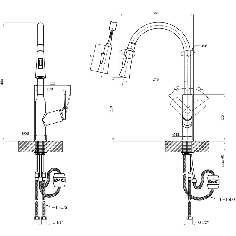 Kroner KRP GRP030-T кухонний міксер