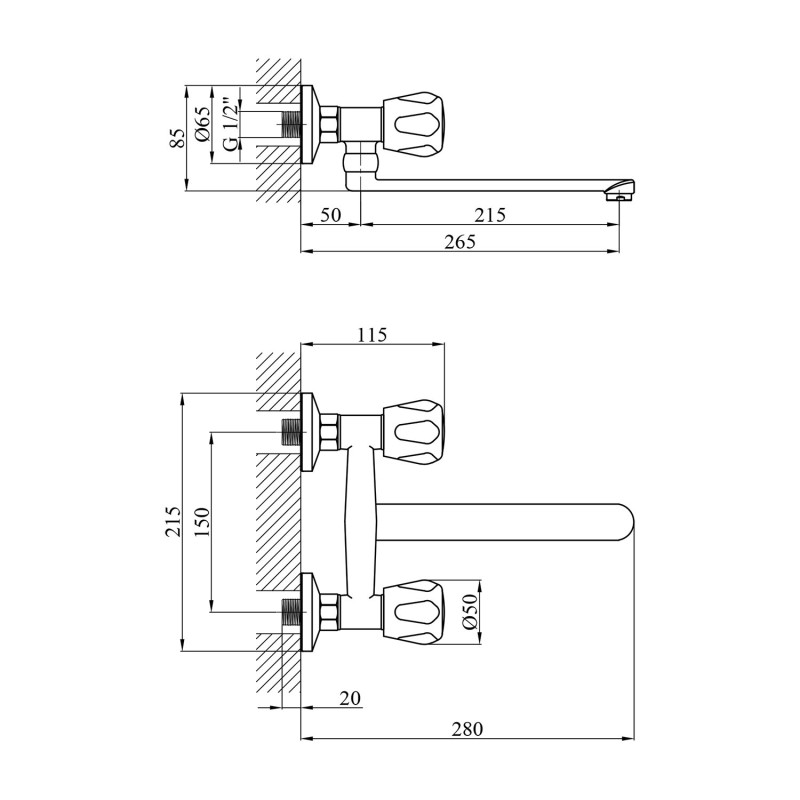Змішувач для кухні Kroner KRP Hamburg - C040