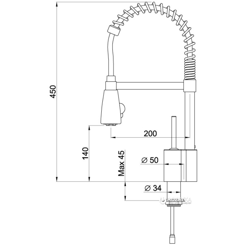 Змішувач ELLECI Chef Cromato (MIKCHECR)