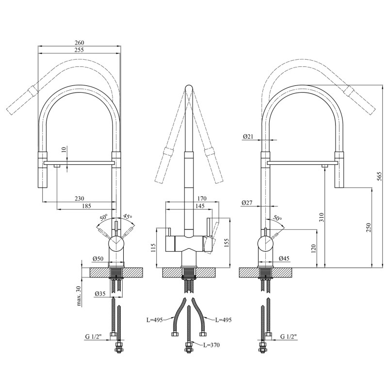 Kroner KRP Edelstahl Klassisch Esg03815blk кухня