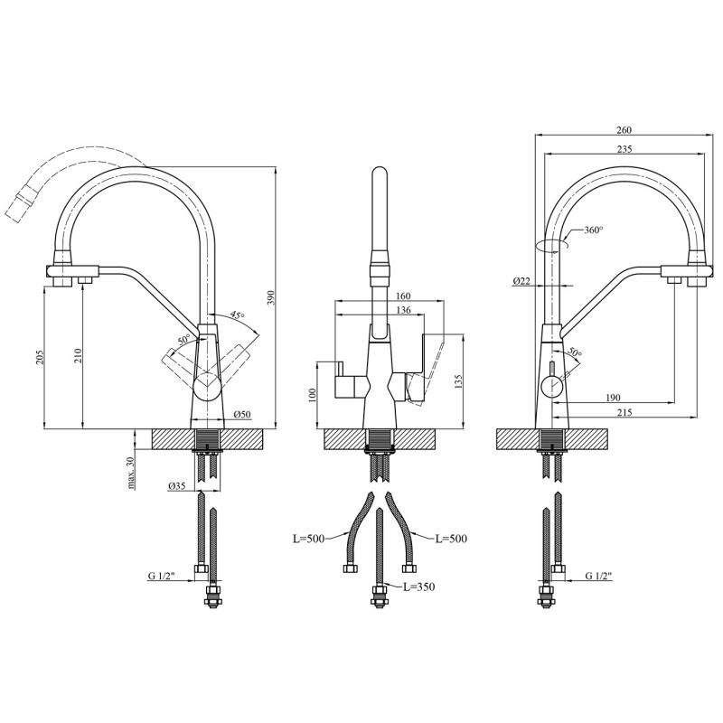 Kroner KRP Edelstahl Klassisch Esg03817blk кухня