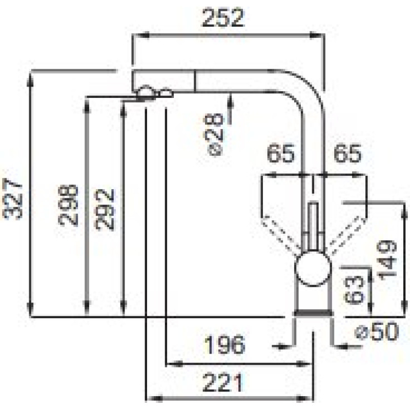 Кухонний змішувач ELLECI Tourmaline T01 Inox