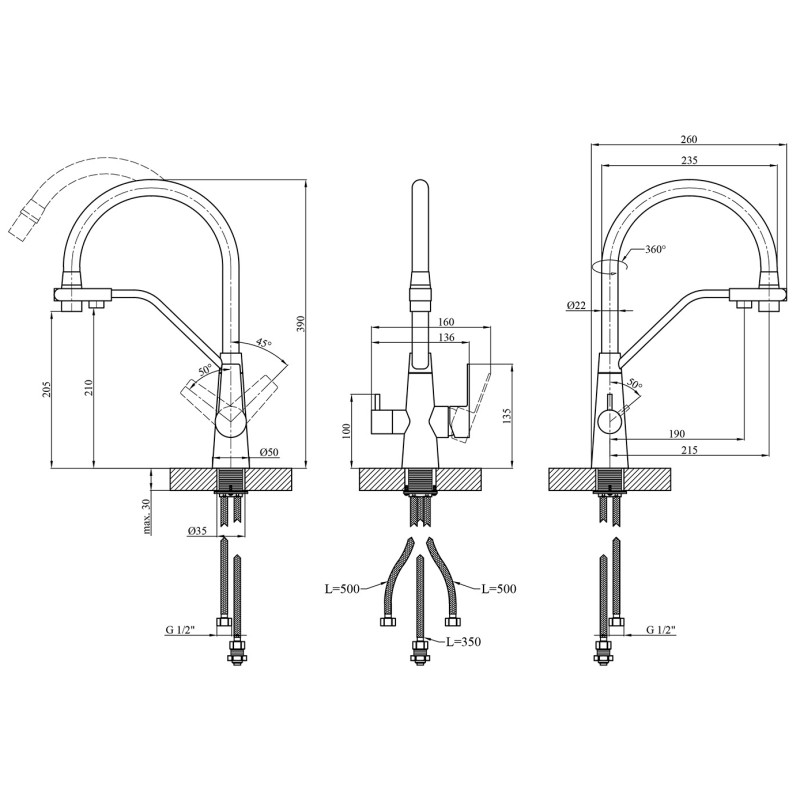 Kroner KRP EDELSTAHL KLASSISCH PVD03817BLK KITCHEN