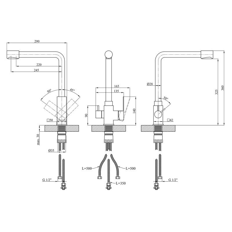 Kroner KRP Edelstahl Kubus Sch03810 Кухня