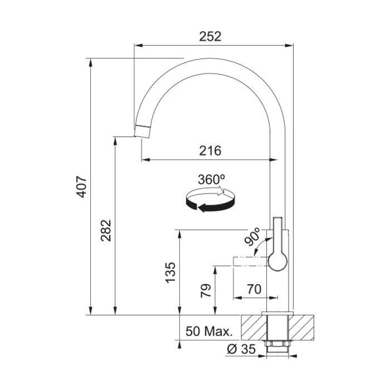 Змішувач Franke Maris Slim J хром (115.0728.384)