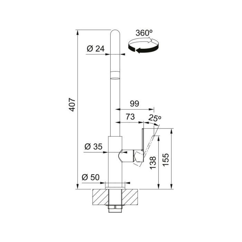 Змішувач Franke Maris Slim J чорний матовий (115.0728.386)