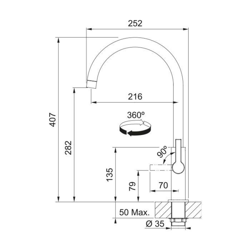 Змішувач Franke Maris Slim J чорний матовий (115.0728.386)