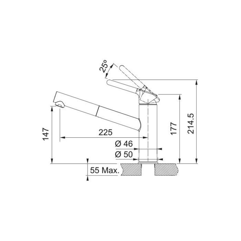 Змішувач Franke Orbit Pull Out 115.0623.147