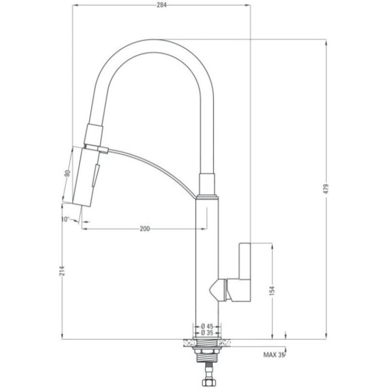 Змішувач Deante Gerbera BGB B720