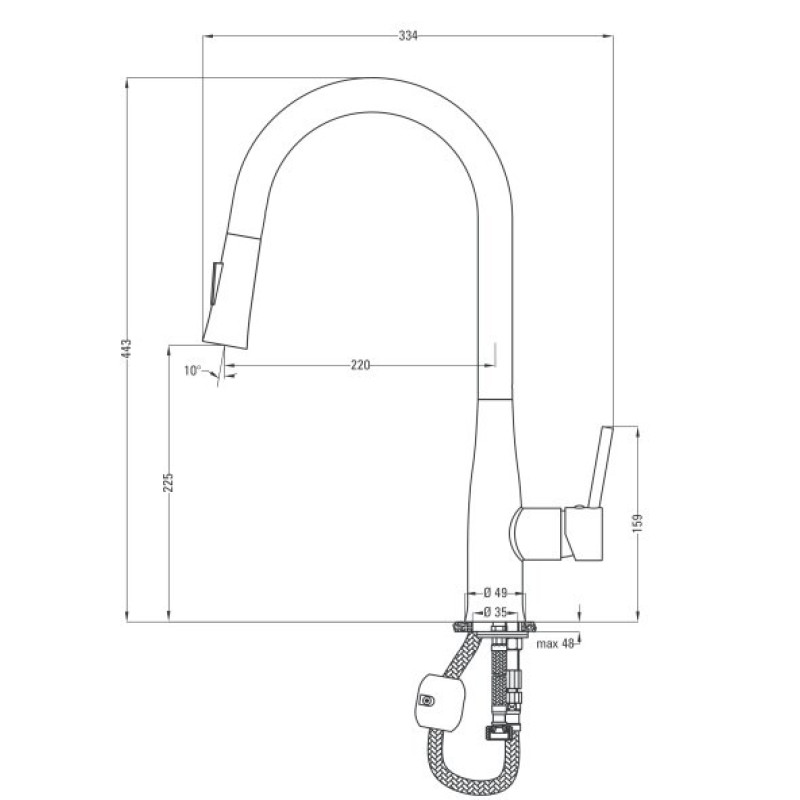 Змішувач Deante Lukrecja BDH B720