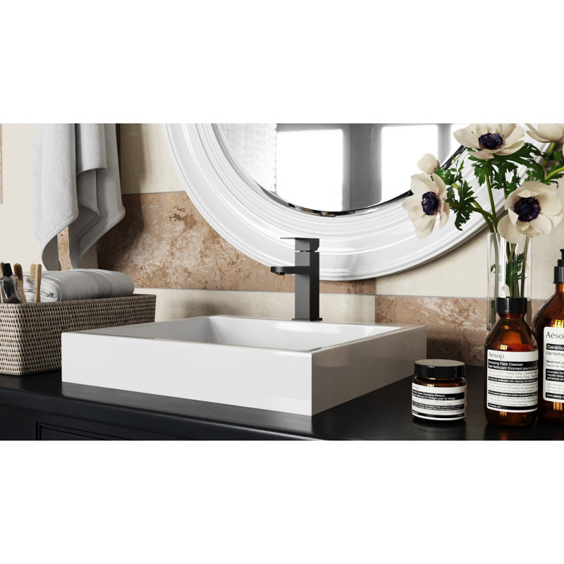 Змішувач для раковини Kroner KRP Edelstahl Kubus - SCH010