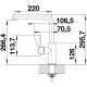 Змішувач для кухні Blanco LANORA 523122