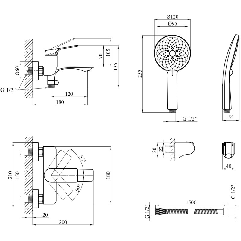 Bath Frower Kroner KRP GRAZ - GRP060