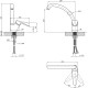 Змішувач для кухні Kroner KRM Elbe - C032