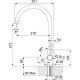 Кухонний змішувач Franke Lina Clear Water 160.0702.660