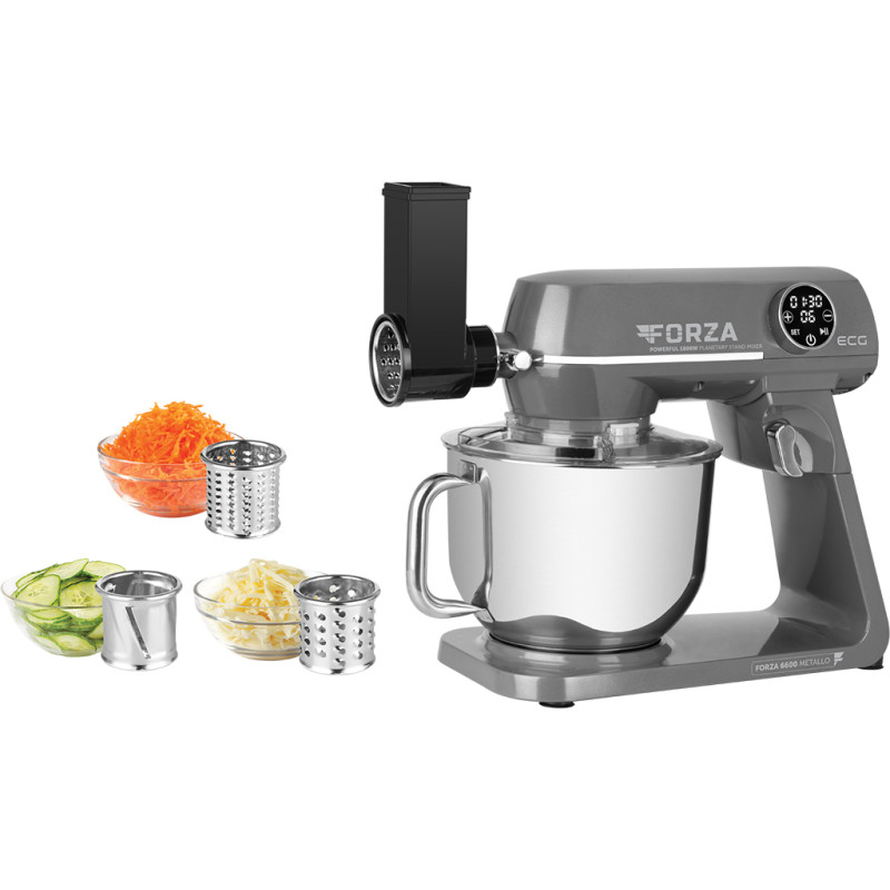  Кухонна машина ECG FORZA 6600 Metallo Scuro