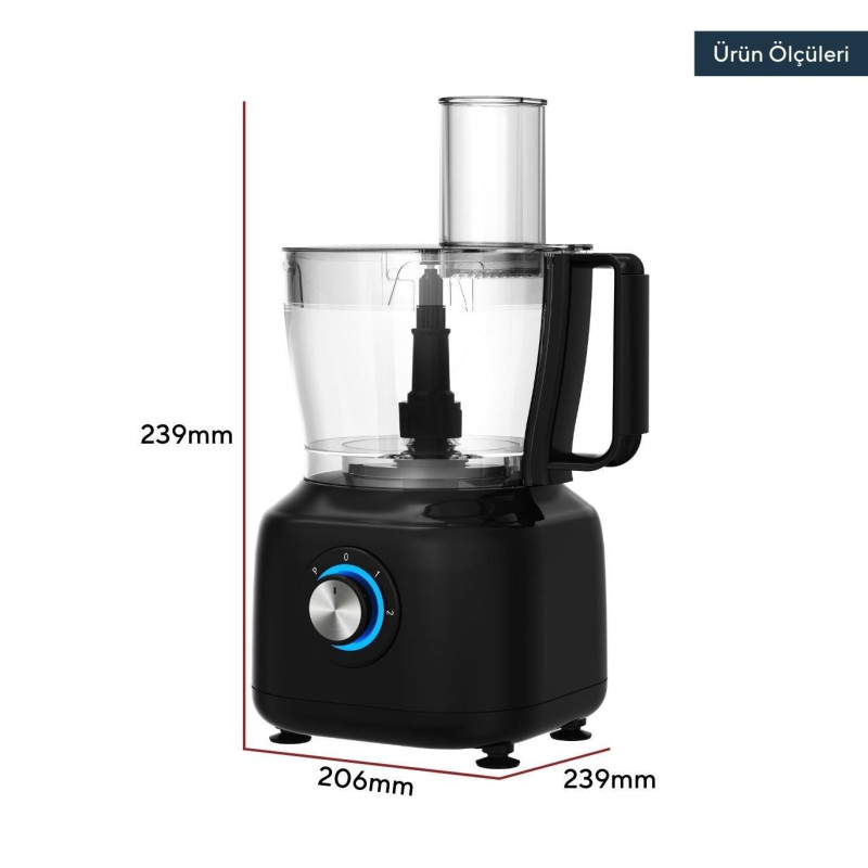 Кухонний комбайн KUMTEL HFP-03 BLACK