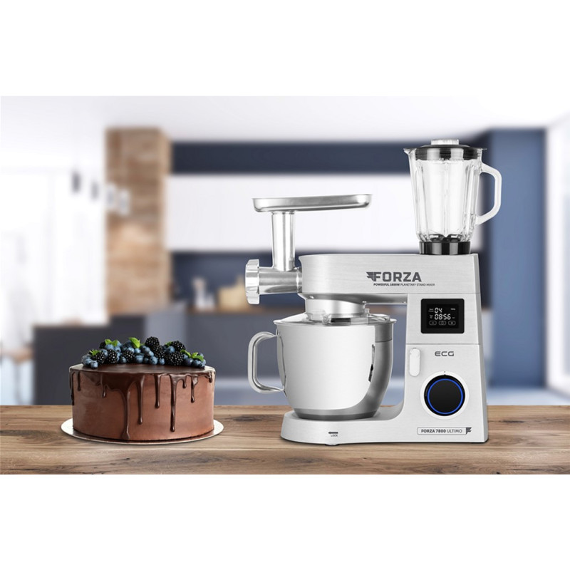 Кухонна машина ECG FORZA 7800 Ultimo Argento