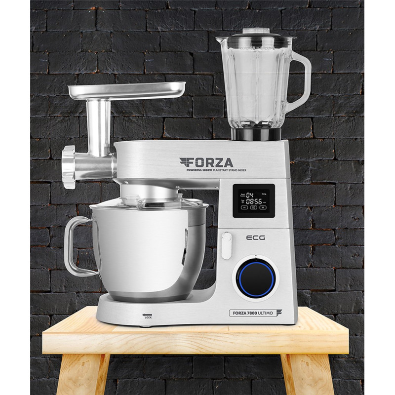 Кухонна машина ECG FORZA 7800 Ultimo Argento