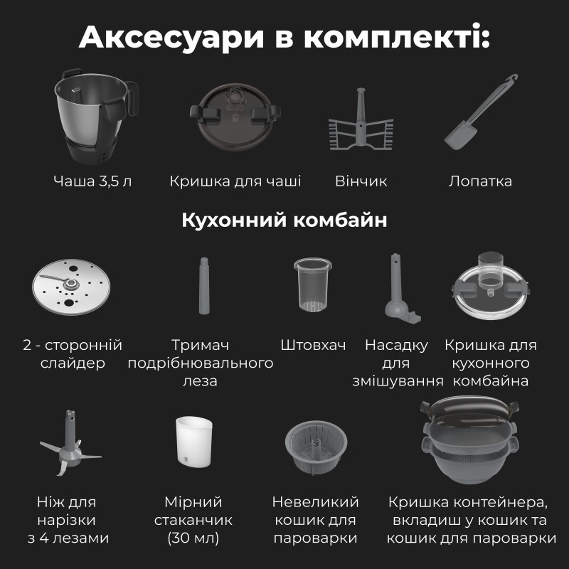 Кухонний комбайн AENO CR1S (ACR0001S)