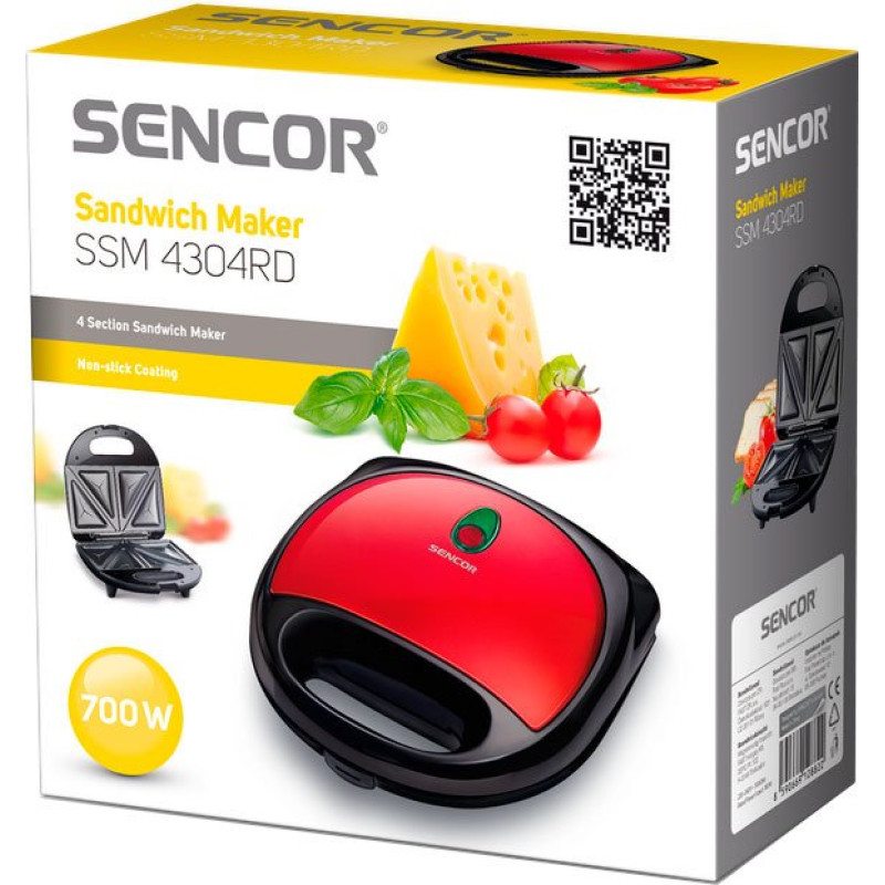 Бутербродниця SENCOR SSM4304RD