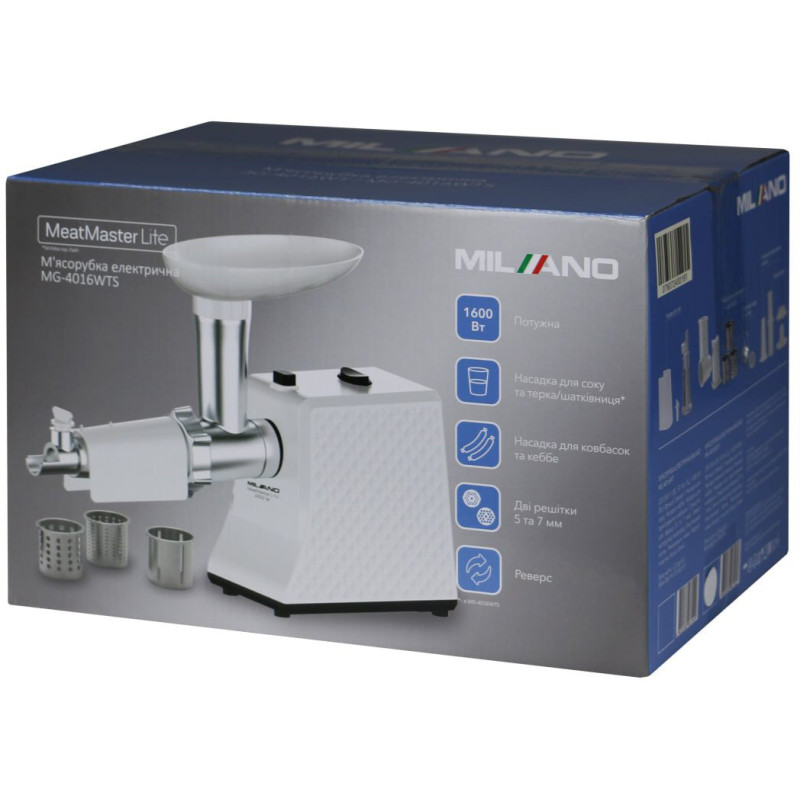 М'ясорубка MILANO MG-4016WT