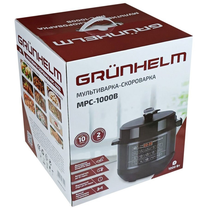 Мультиварка-скороварка GRUNHELM MРC-1000B