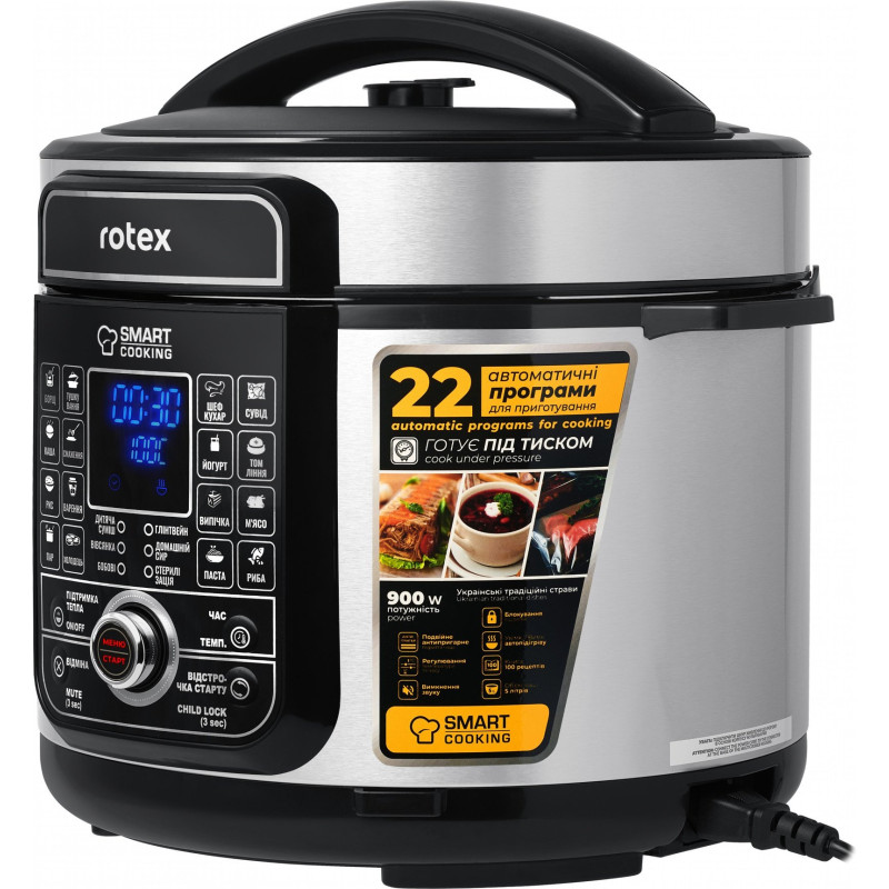 Мультиварка-скороварка Rotex REPC78-B Universal