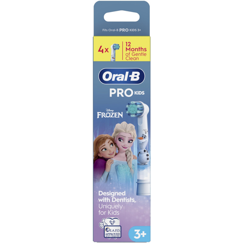 Насадки для зубної щітки Oral-B Kids Крижане серце, 4 шт (4210201385233)