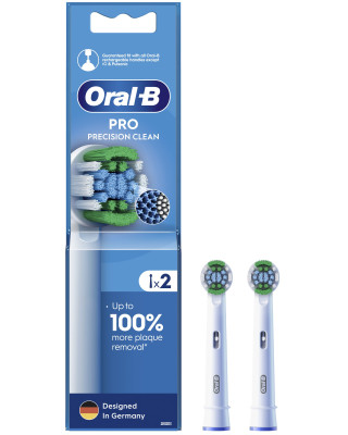 Насадки для електричної зубної щітки Oral-B Pro Precision Clean, 2 шт білі (8006540847367)