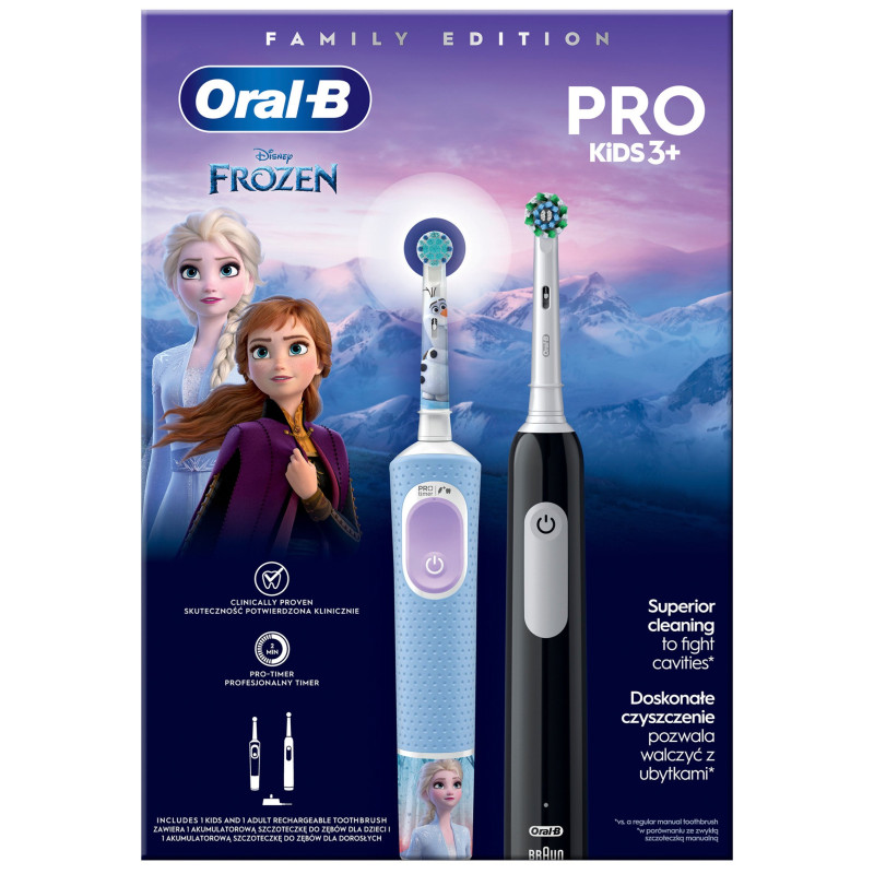 Зубна щітка BRAUN Oral-B D103 Frozen + Pro 1 D305 (Family Edition)