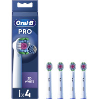  Насадки для електричної зубної щітки ORAL-B BRAUN Pro 3D White, 4 шт (8006540847213)
