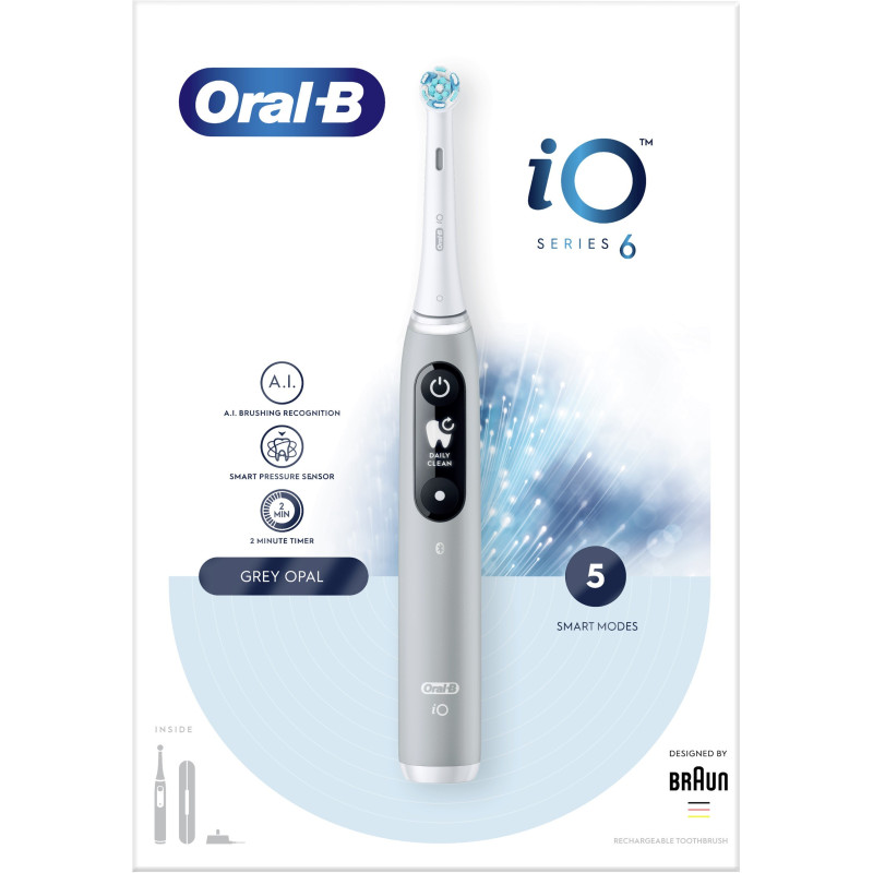 Зубна щітка BRAUN Oral-B iO Series 6 iOM6.1A6.1K Grey Opal