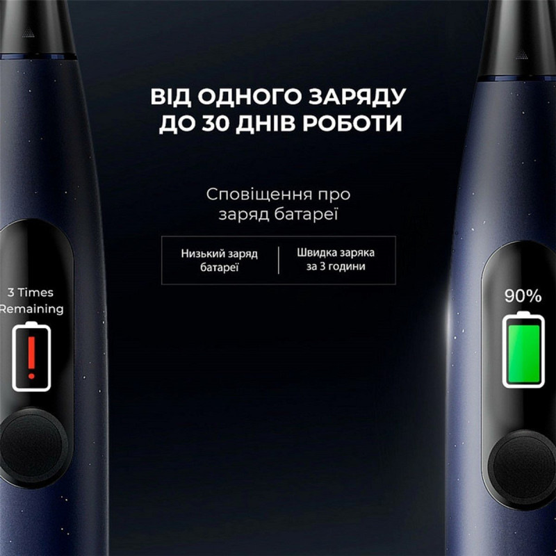Зубна щітка Oclean X Plus Pro Digital Blue (6970810556186)
