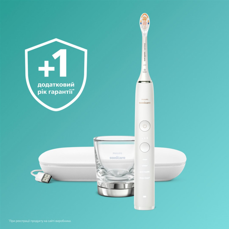Зубна щітка PHILIPS HX9911/19 Sonicare DiamondClean 9000 White