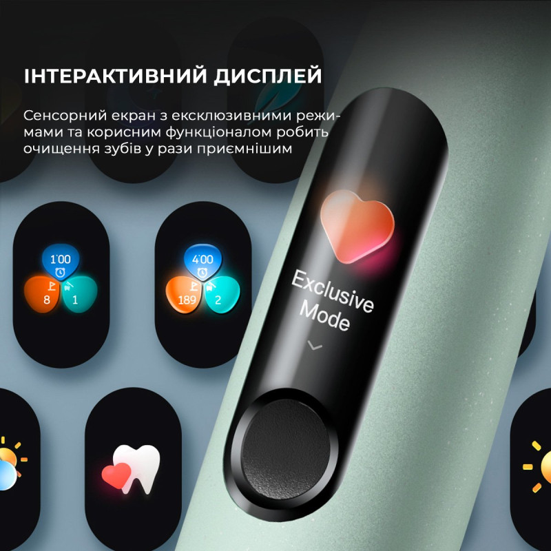 Зубна щітка Oclean X Ultra Set Electric Toothbrush Green (6970810553505)