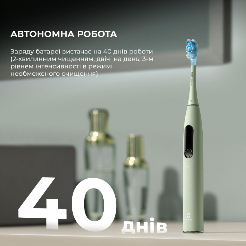 Зубна щітка Oclean X Ultra Set Electric Toothbrush Green (6970810553505)