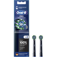 Насадки для електричної зубної щітки ORAL-B BRAUN Pro Cross Action Чорні, 2 шт (8006540847657) 