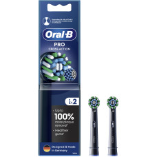 Насадки для електричної зубної щітки ORAL-B BRAUN Pro Cross Action Чорні, 2 шт (8006540847657) 