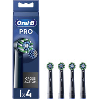 Насадки для електричної зубної щітки Oral-B Pro Cross Action Чорні, 4 шт (8006540847671)