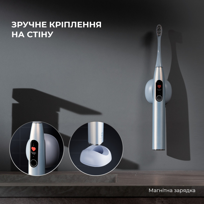Зубна щітка Oclean X Pro Digital Electric Toothbrush Purple (6970810553475)