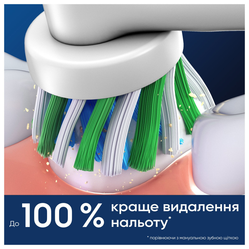 Насадки для електричної зубної щітки Oral-b Braun Pro Cross Action, 8 шт білі (8006540847855)
