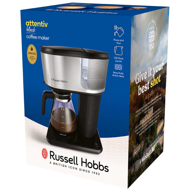 Кавоварка RUSSELL HOBBS 26840-56 Attentiv Black Coffee Maker