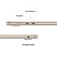 Ноутбук Apple MacBook Air 15 M5 A3448 Starlight (MDVE4UA/A)
