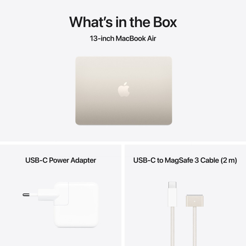Ноутбук Apple MacBook Air 15 M5 A3448 Starlight (MDVE4UA/A)