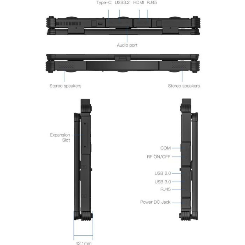 Ноутбук Vinga Scout X14A (X14A-1235161024BWP)