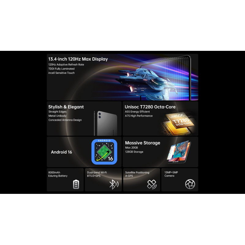 Планшет Teclast T65 8/128GB LTE Grey