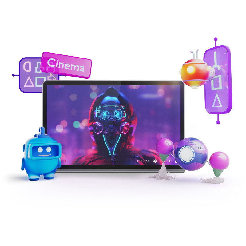 Планшет Lenovo Tab Plus 8/256 Luna Grey (ZADX0145UA)