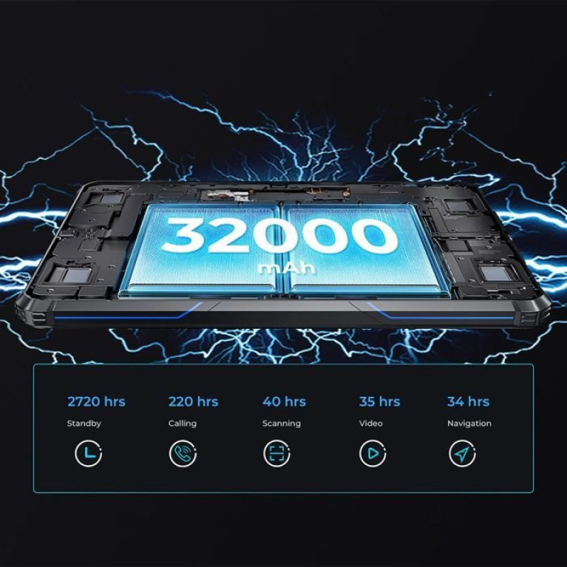 Планшет OUKITEL RT7 5G TITAN 12/512GB NFC LTE Black-Blue (6941749837257)